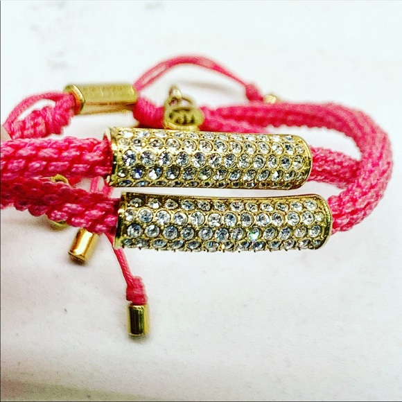 ONE LEFT: Michael Kors Crystal Macrame Friendship Bracelet - Picture 4 of 10